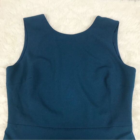 DRESS THE POPULATION Leighton Sleeveless Evening Gown Mermaid Blue Size XXL New - Picture 4 of 11